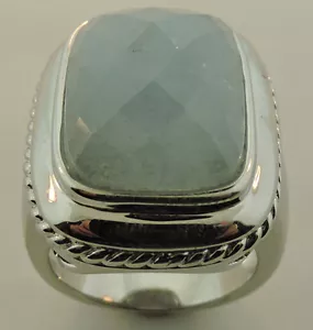 ROSS SIMONS STERLING SILVER CHALCEDONY RING SIZE 7 - Picture 1 of 5