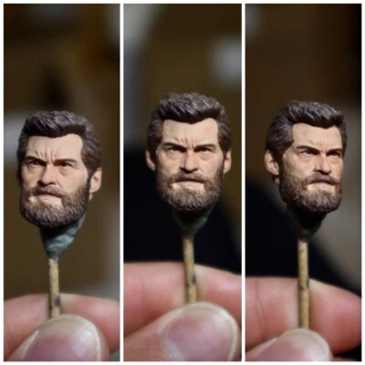 1/12彩绘老洛根金刚狼头雕刻适合6英寸可动人偶 — 第 1/4 张图片