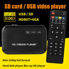 1080P Multimedia Player VGA AV Audio Video Mini TV Box H.264 USB SDCard