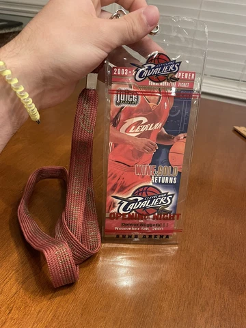 LEBRON JAMES 1ST NBA HOME GAME- COMMEMORATIVE TICKET & LANYARD  11/5/2003 Cover
