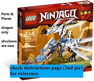 LEGO NINJAGO 2260 Ice Dragon Attack - Dragon Parts and Pieces