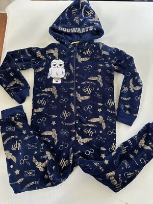 Harry Potter Hogwarts Hedwig Pijama Todo en Uno Niñas Niños 8/9 Foto 1 de 4