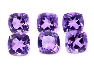 Lab Created Amethyst Square Cut Lot Loose Gemstone 10 MM For Jewelry P-2792