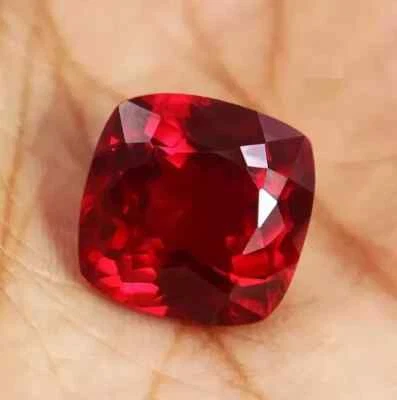 Natural Red Ruby 5.20 Ct Burma Cushion Cut Certified Rare Loose Gemstone + Gift - Image 1 of 4