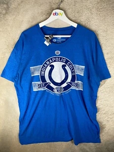 NFL INDIANAPOLIS COLTS Casual T-Shirts Top Size XL Mens Blue Logo Short Sleeve - Picture 1 of 10