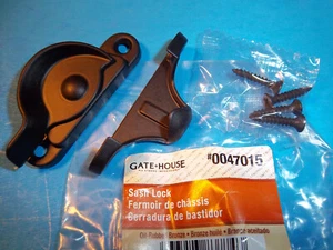 Gatehouse Window Replacement Metal Latch Sash Lock, Oil-Rubbed Bronze 0047015 M5 - Picture 1 of 1