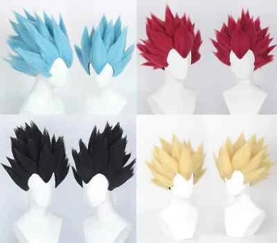 MARKENLOS Dragon Ball Perücke Vegeta Goku Super Saiyan Cosplay Wig Halloween