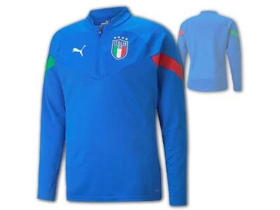 Camiseta Azul Puma FIGC Player 1/4 Zip Top Azzurri M L XL XXL - Imagen 1 de 3