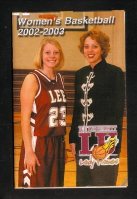 Lee Flames--2002-03 Basketball Pocket Schedule--Award Realty - Image 1 of 2