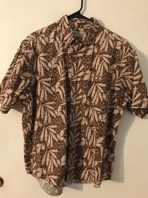 Impresionante Camisa Hawaiana Floral Tribal Algodón Beige L CROSSINGS Para Hombre NUNCA USADA Foto 1 de 4