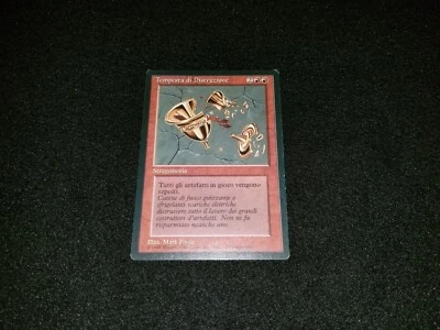MTG 1x Revised red uncommon Italian FBB Shatterstorm - see description - Image 1 of 2