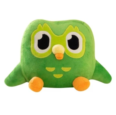 Wiztex Duo Grüne Eule Plüschfigur - 20 cm Duolingo Karikatur Anime Spielzeug DE - Bild 1 von 4