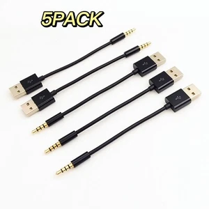 5 PACK CUSB 3,5mm Data Sync Chargeur Câble Cordon pour Apple iPod Shuffle 3 4 5 6 7 - Photo 1 sur 4
