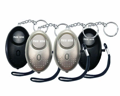 Personal Alarm keychain for WOMEN/KIDS siren 140 DB LOUD & LED light (4 PACK) - Image 1 of 4
