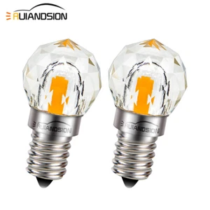 2pcs Base a vite E14 COB LED Globo Forno Frigorifero Lampadina 100-120V - Imagen 1 de 11