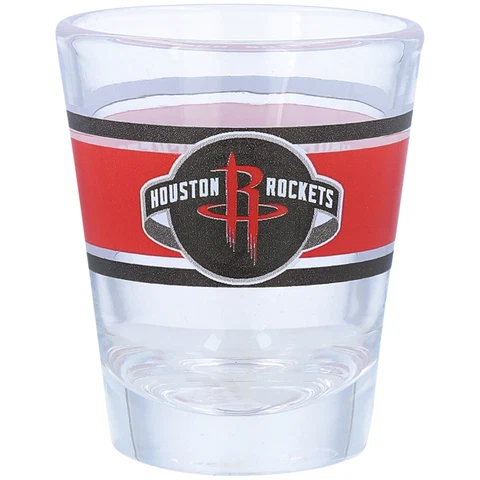 Houston Rockets 2oz. Stripe Shot Glass Cover