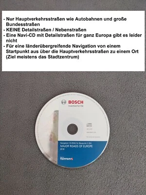 Hauptstraßennetz Europas 2018 Navigation CD Blaupunkt TravelPilot E (EX) - Bild 1 von 2