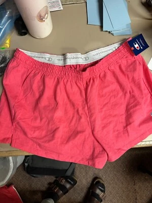 Pantalones cortos Champion para mujer Pinky Peach 2XL sin bolsillos 100 % algodón Foto 1 de 2