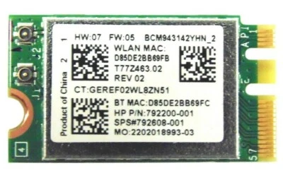 Nuovo Broadcom BCM943142Y Wireless Lan Wifi Bluetooth Modulo Scheda 802.11b/G / - Immagine 1 di 2