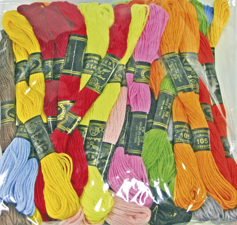 EDUPLAY STICKGARN-SET Stickgarne 52 Stück Docken Sticktwist Twist 26 Farben ## SPARSET##