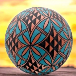 Acoma Keramik Samen Topf geometrisches Design signiert 8" Höhe x 8" Tiefe Pueblo Keramik - Bild 1 von 13