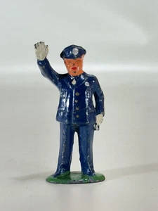 Barclay Manoil Police Traffic Cop Lead Toy - Picture 1 of 6