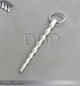 Stainless Steel 7-Up Ribbed Urethra Training plug free - Picture 1 of 3