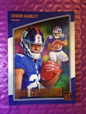 Saquon Barkley 2018 Donruss Rookie Gridiron Kings #RGK-6 Nice - Image 1 of 2