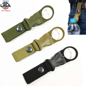 Tactical Hanging Bottle Buckle Clip Carabiner for Belt Water Bottle Hook Holder - Picture 1 of 15