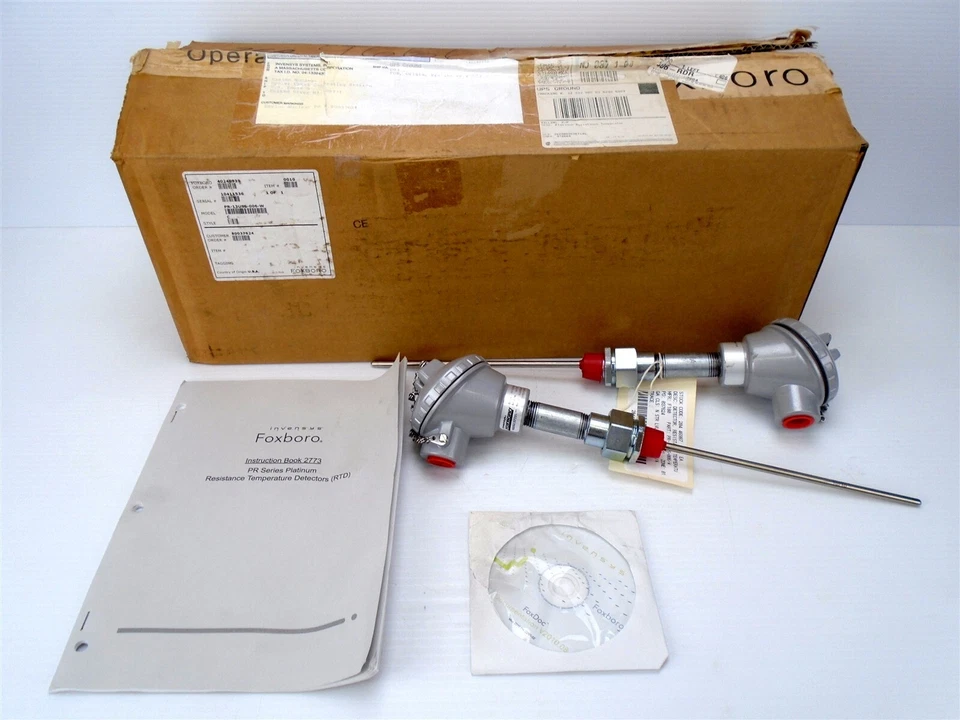 (2) FOXBORO PR-13USS-006-W Platinum Resistance TEMPERATURE DETECTOR Thermocouple - Image 1 of 4