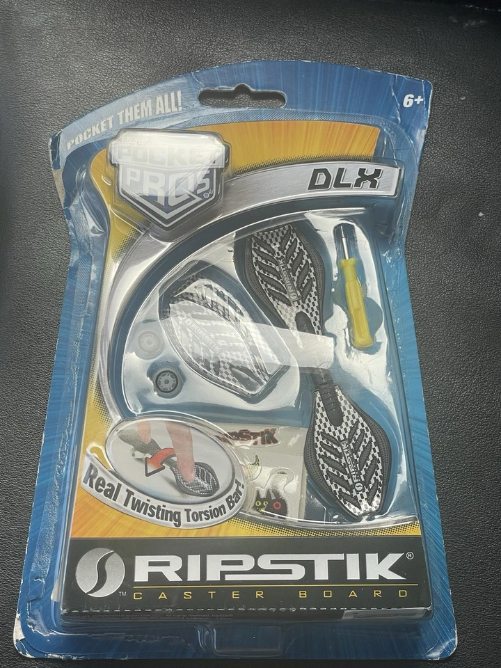 Pocket Pros Ripstik Caster Board DLX Black Silver - Finger Toys - New in box - Image 1 of 3