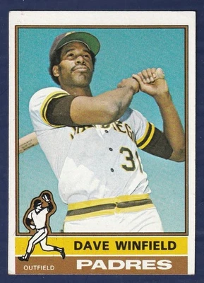 1976 Topps Baseball Card Dave Winfield No. 160 San Diego Padres VG-EX (OC) - Image 1 of 2