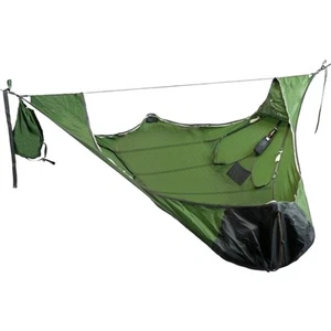 Flat Sleep Hammock Tent With Bug Net And Suspension Kit Outdoor Camp Super Long  - Picture 1 of 8