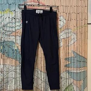 UNDER ARMOUR Performance Apparel Baselayer Drawstring Legging Pants, Black, YLG - Picture 1 of 11