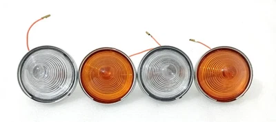 WILLYS JEEPs CJ-3B CJ3 CJ5 CJ6 Parking Turn Signal Clear & Orange Light |Fit For - Image 1 of 4