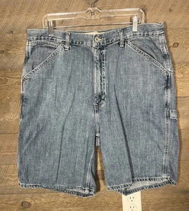 Men's Jean Shorts GAP Carpenter Blue  Size 38 Vintage - Picture 1 of 3