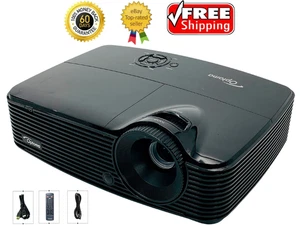 Optoma X313 DLP Projector 3000 ANSI Home Theater 4k Full HD 3D w/Remote - Picture 1 of 9