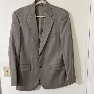 Abrigo deportivo de lana beige Joseph & Feiss para hombre talla 40R Foto 1 de 4