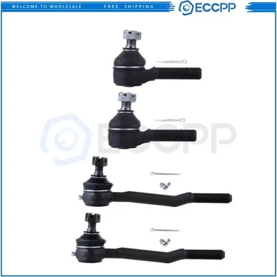 Front Steering Inner & Outer Tie Rod End Suspension For 1986-1995 Toyota 4Runner - Изображение 1 из 4