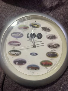 Ford Motor Company 100 Years Anniversary Heart & Soul Clock Original Car Sounds - Picture 1 of 2