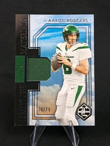 Aaron Rodgers 2023 Panini Limited #LM-ARS Limitless Materials /75 Jets - Picture 1 of 2