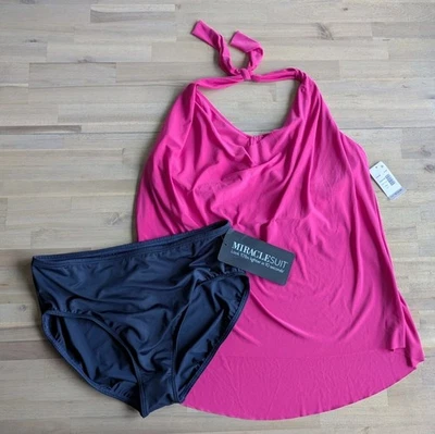 Miraclesuit NWT Plus Size Sophie Tankini Top (Sz 18W) & Bikini Bottom (Sz 18) - Изображение 1 из 4