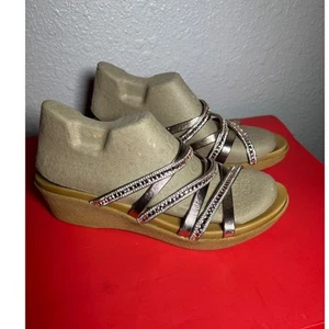 Mariella Made in Italy glitter slip on sandals size 9.5 M - Picture 1 of 6