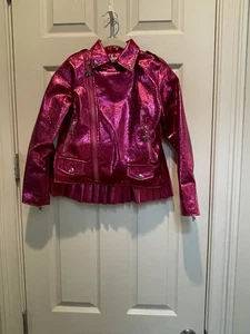 Lola & The Boys Hot Pink Hannah Montana’ish’Youth Jacket & Pleated Skirt Size 10 - Picture 1 of 18