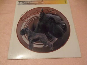 1 autocollant - motif chien  SCHNAUZER NOIR - Picture 1 of 1