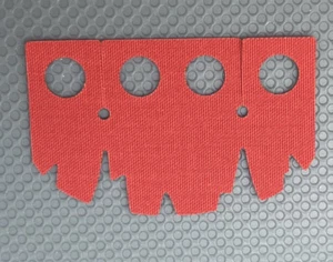 LEGO Red Minifigure Cloth Skirt Tattered Uneven Ends Series 27 Pirate 71048 - Picture 1 of 9