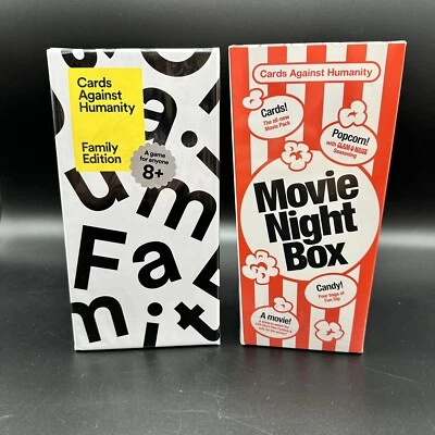 Cards Against Humanity Family Edition & Movie Night Box ~ New - Image 1 of 2