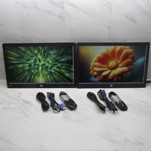 2 LOT HP ProDisplay P223 22" LED Backlit Monitor 1080p 1920x1080 w/ DP VGA Power - Picture 1 of 9