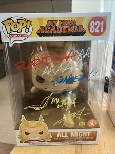 All Might 10 inch Glow Funko Pop Exclusive Signed Crunchyroll - Picture 1 of 6