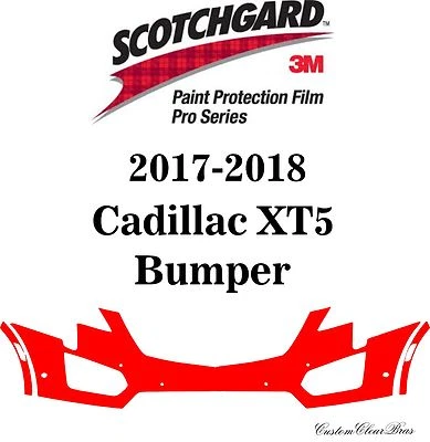 Sutiã transparente 3M Scotchgard filme de proteção de pintura Pro Series 2017 2018 Cadillac CT5 - Imagem 1 de 3